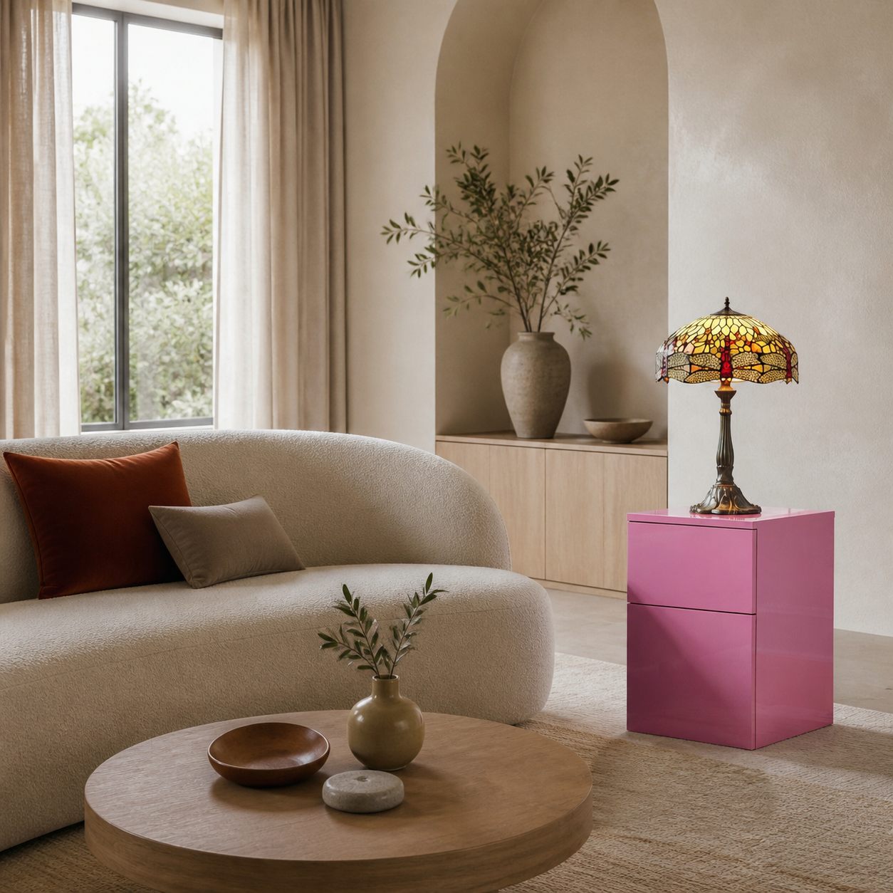 TF Harken Decorative Jewel Table Lamp - Stunning Glass Design Perfect for Bedroom or Living Room