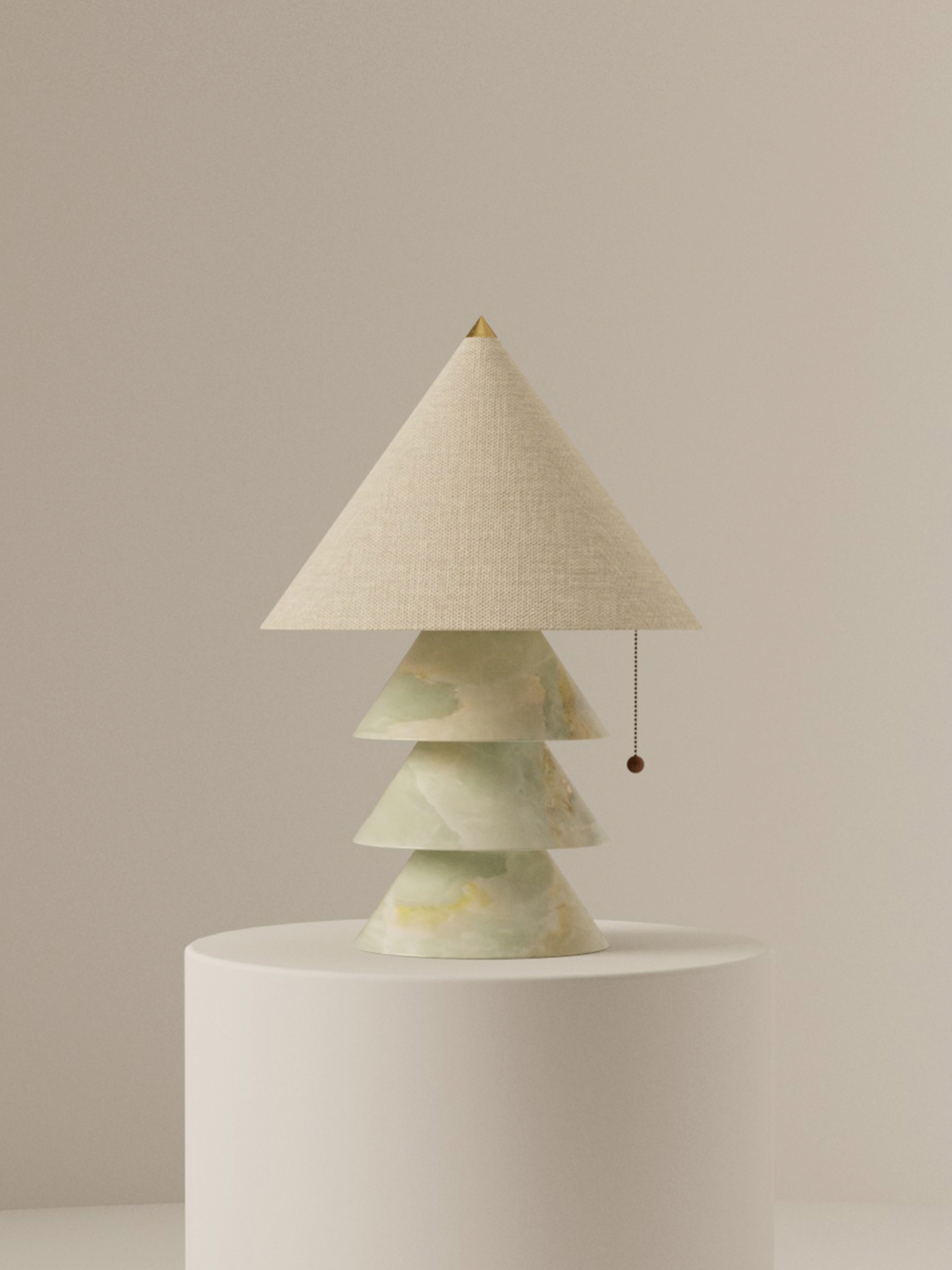 Flax Onyx Table Lamp