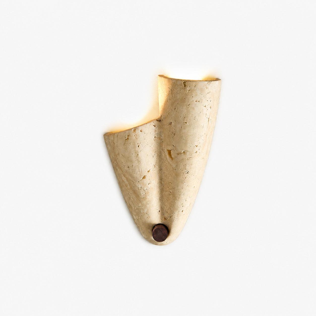 Travertine Wall Lamp – Minimalist Stone Sconce Decorative Lighting for Living Room