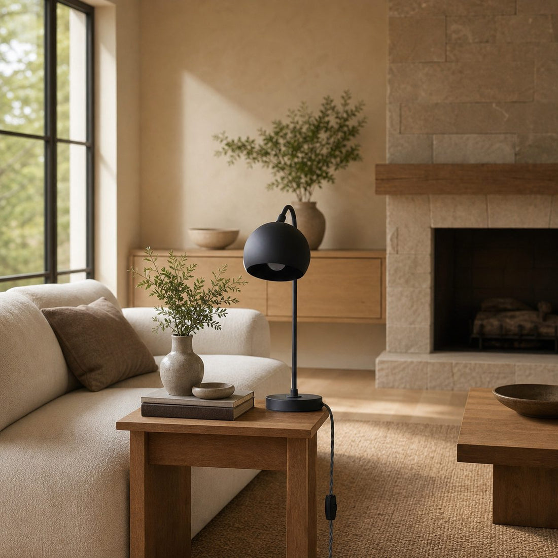 Ornato Luxe Modern Accent Table Lamp - Stylish Home Light