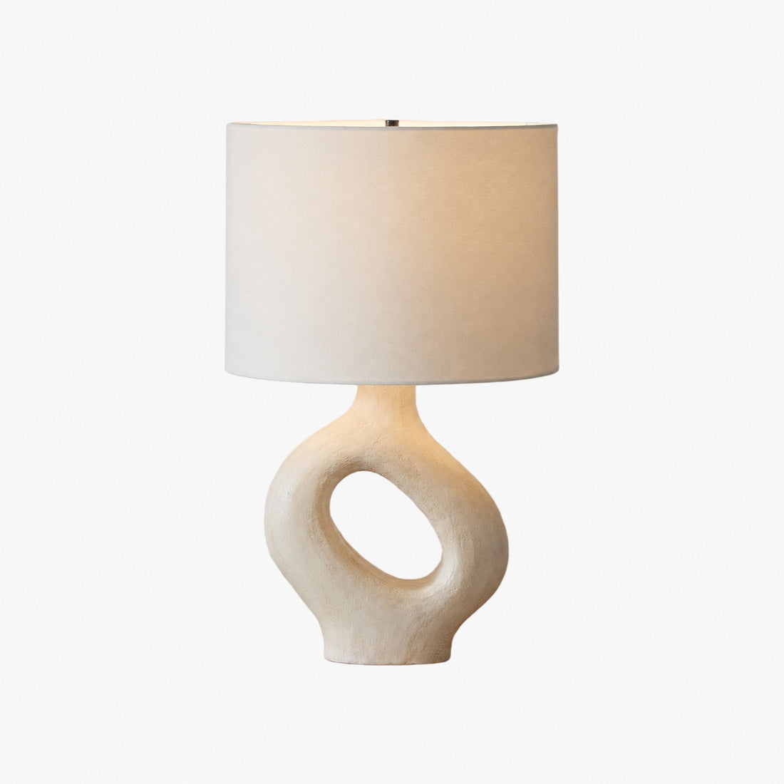 Ceruna Table Lamp with Ceramic Body and Textured Finish for Bedroom or Living Room