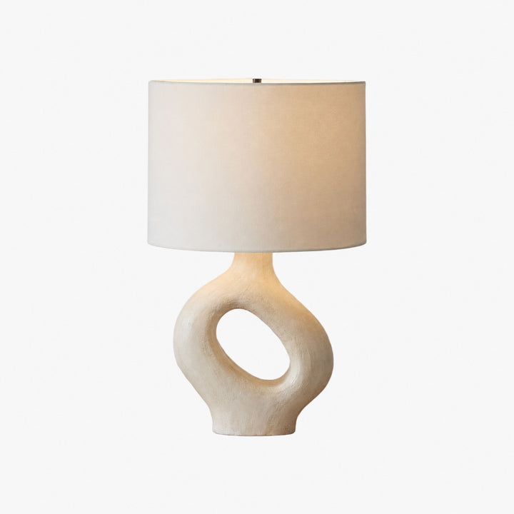 Ceruna Table Lamp with Ceramic Body and Textured Finish for Bedroom or Living Room