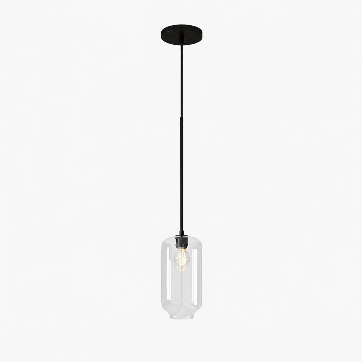 Lumivelle Pebble Pendant Light - Adjustable Glass Shade - Modern Lighting