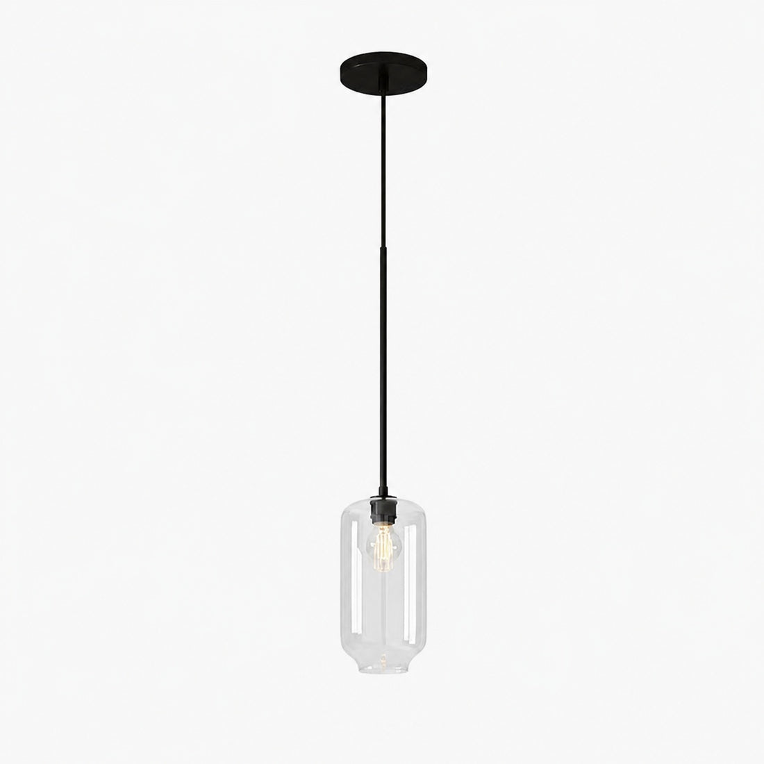 Lumivelle Pebble Pendant Light - Adjustable Glass Shade - Modern Lighting