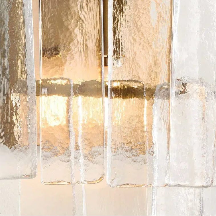 Lumvey Stylish Glass Wall Sconce - Modern Design Wall Light for Ambiance Hallways