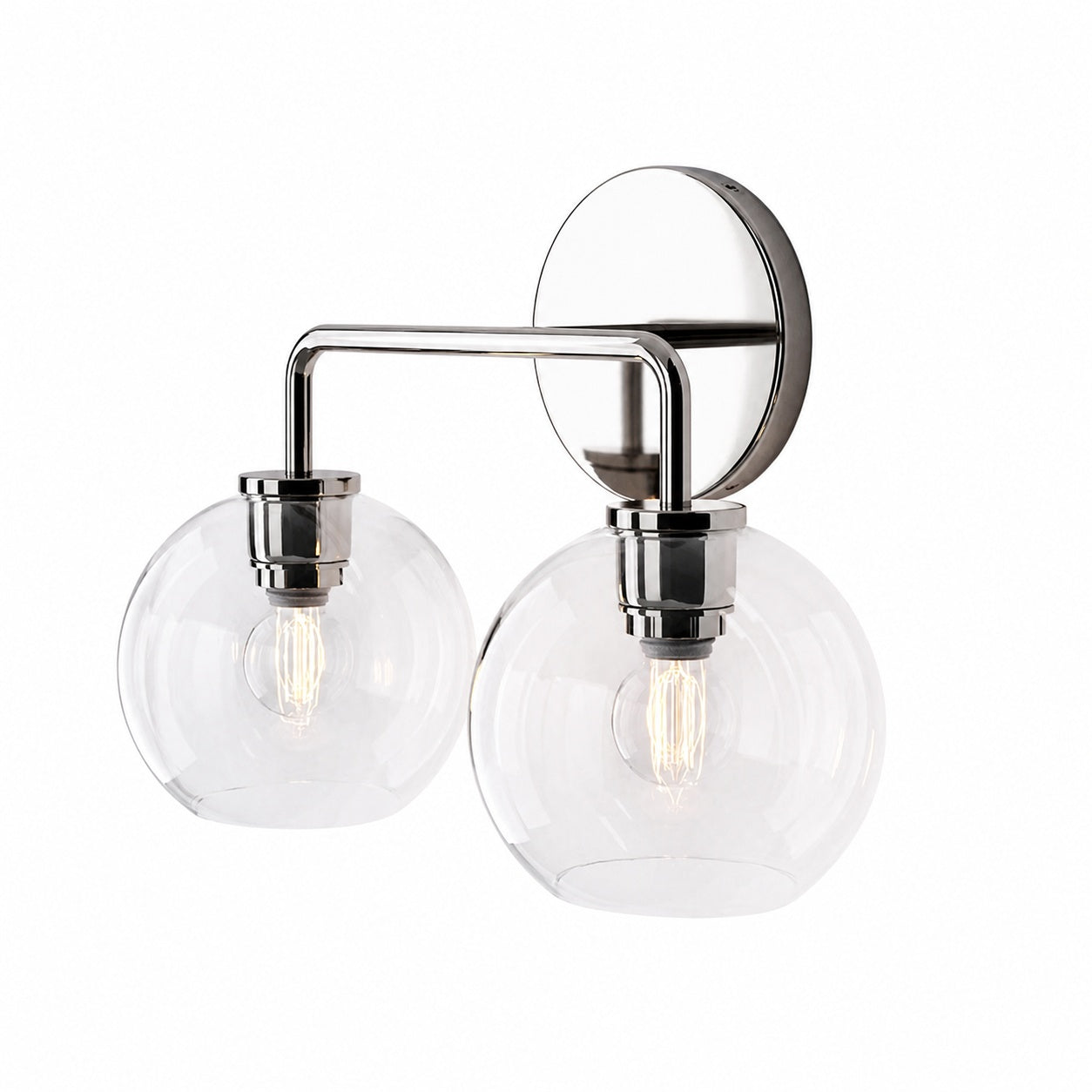 Selvion Artistic Globe Sconce Light - Handcrafted Glass Sculptural Wall Fixture