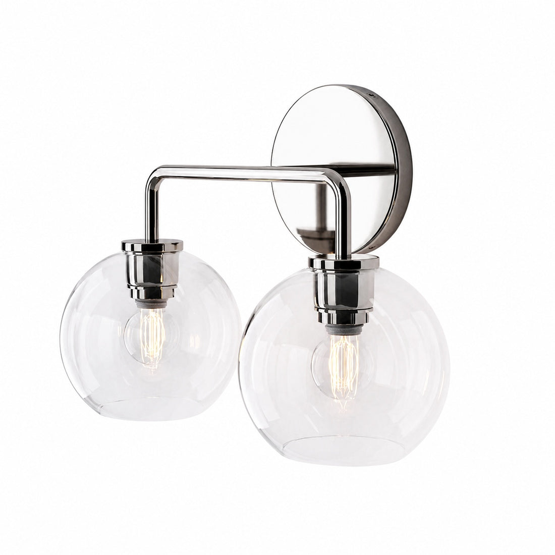 Selvion Artistic Globe Sconce Light - Handcrafted Glass Sculptural Wall Fixture