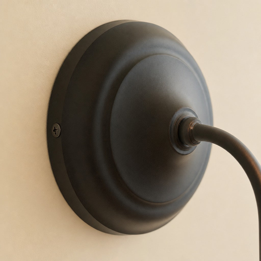 Solmire Contemporary Fabric Wall Sconce Fabric Metal Wall Light for Bedroom and Hallway Study Room