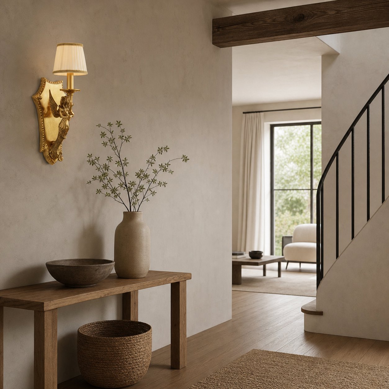 Caterina Brass Wall Lamp