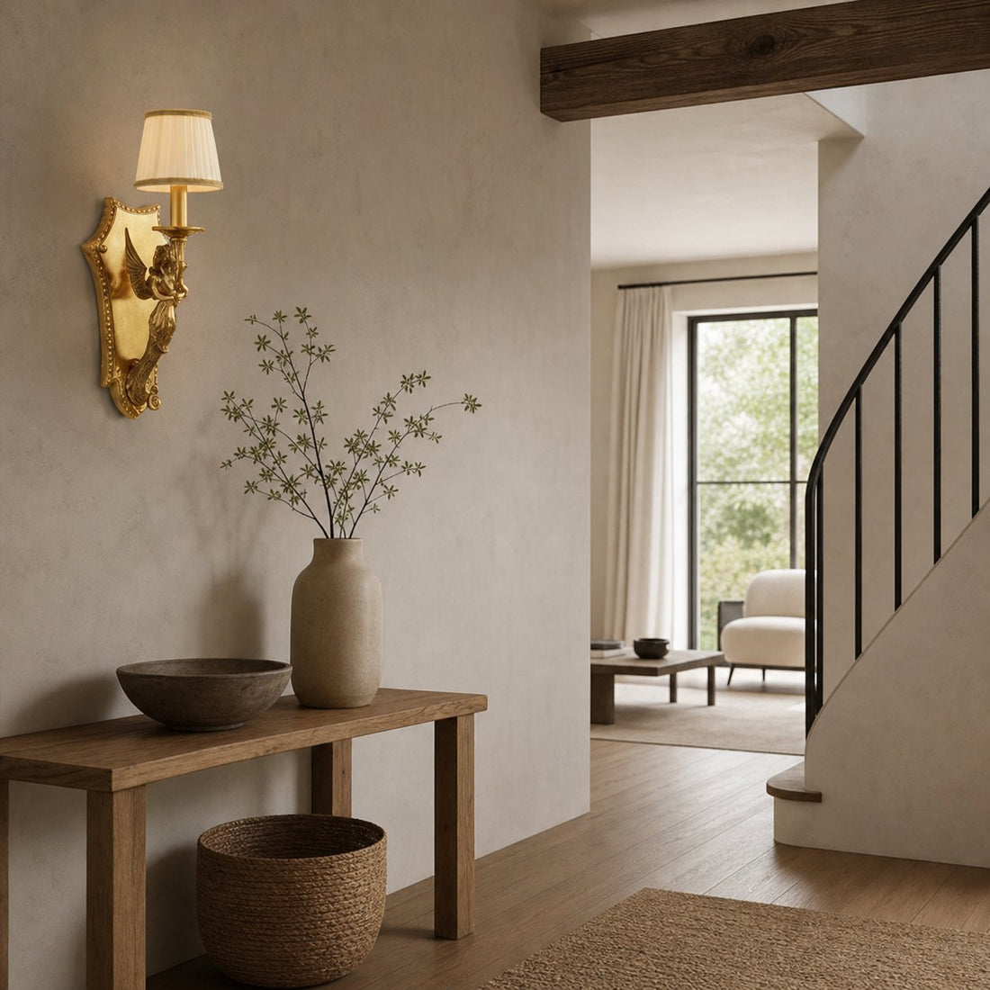 Caterina Brass Wall Lamp