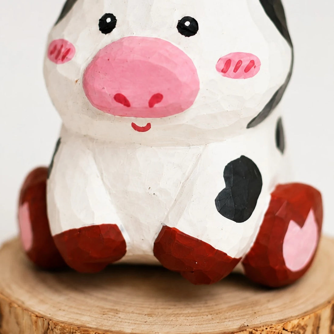 Hand-Carved Wooden Chinese Zodiac Animal Figurines