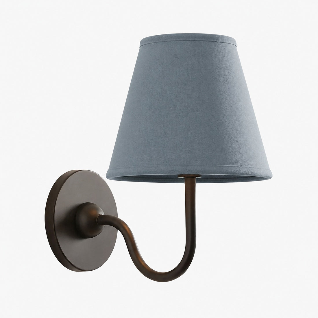 Luvora Vintage Pleated Shade Wall Lamp - Modern Brass Linen Wall Lighting