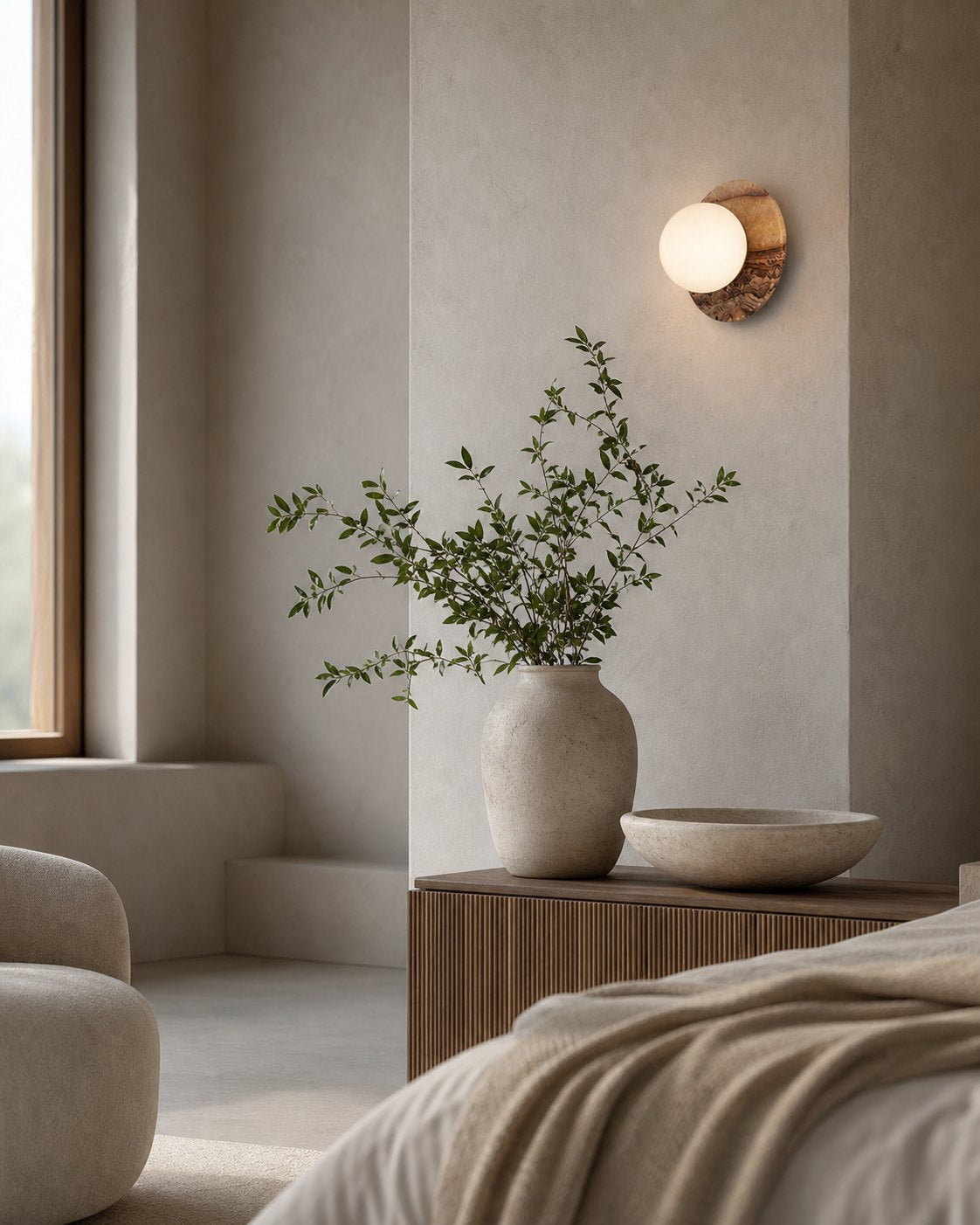 Onyx Krema Wall Lamp