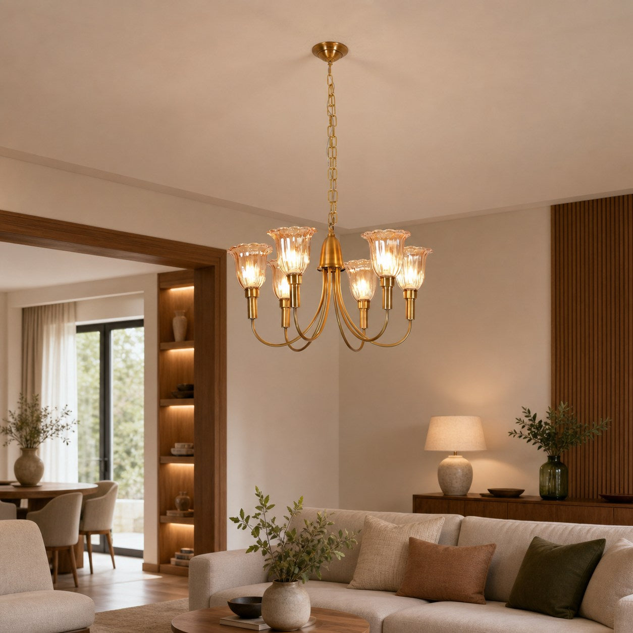 Columbia Brass Chandelier