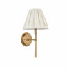 Cremaris Metal Wall Light with Fabric Shade - Timeless Sconce for Interior Lighting