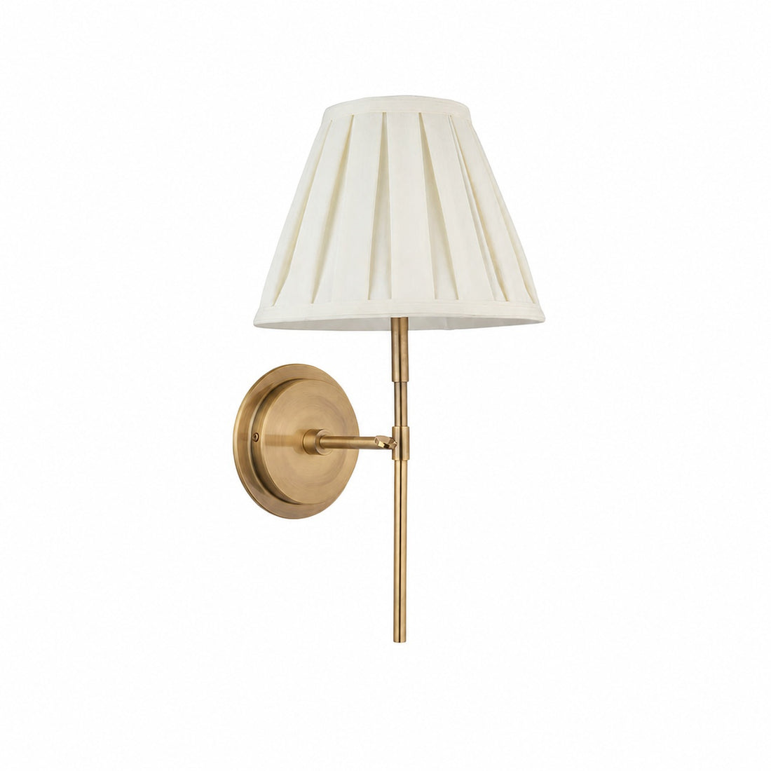 Cremaris Metal Wall Light with Fabric Shade - Timeless Sconce for Interior Lighting