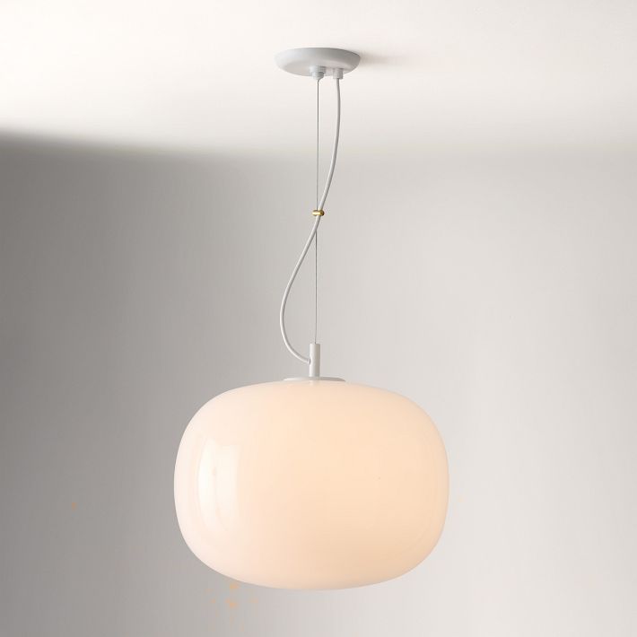 Lumivelle Minimalist Glass Pendant – Adjustable Height Dimmable Design