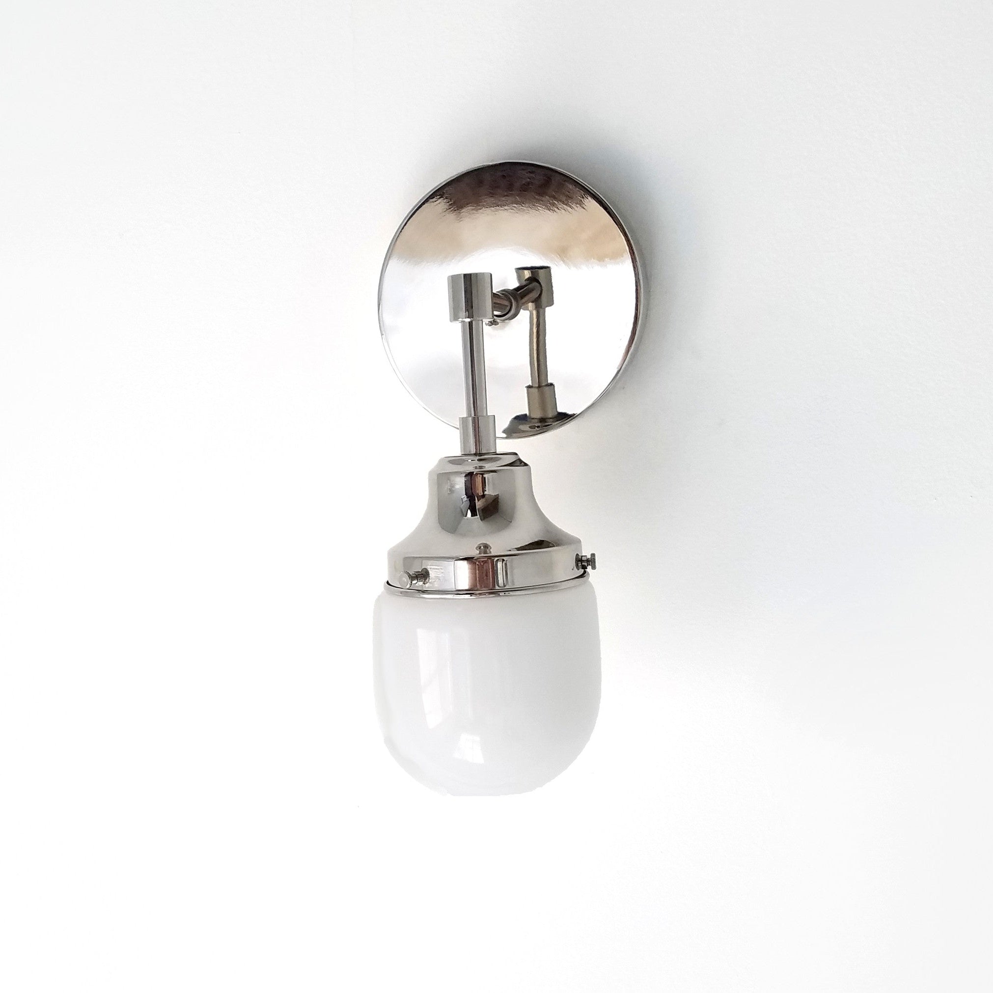 Acorn-Shaped Wall Light - Hand-Blown Glass Sconce