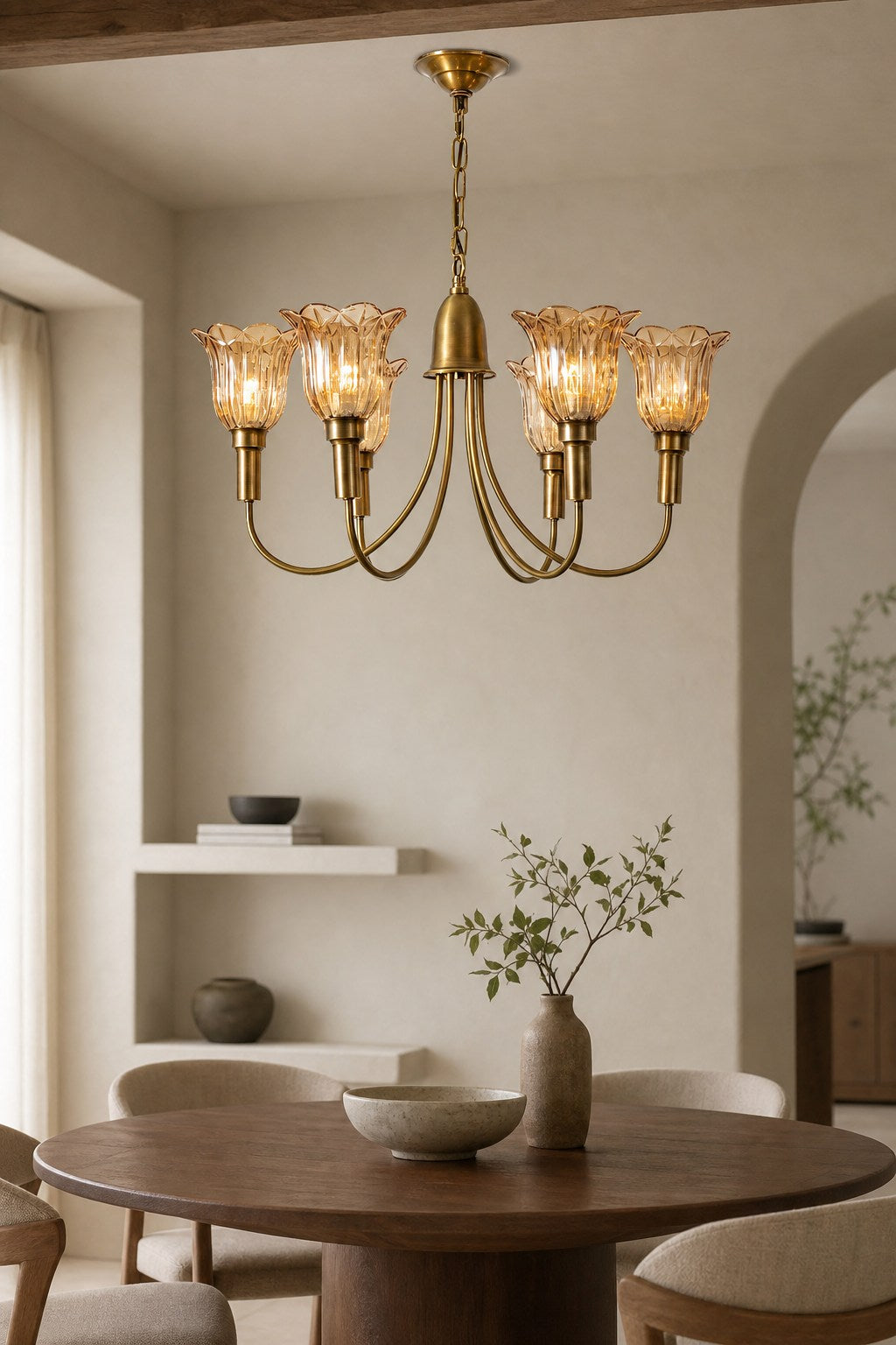 Columbia Brass Chandelier