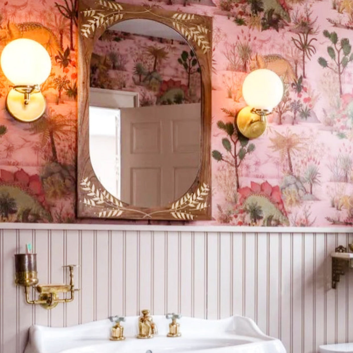 Minimalist Oversized Glass Wall Light - White Globe Sconce For Home