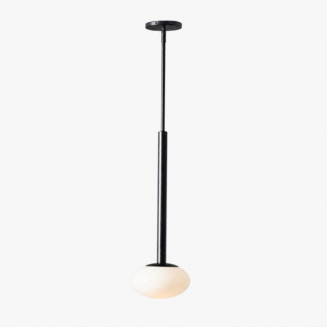 Rolvona Globe Pendant Light - Modern Oval Shade Hanging Lamp
