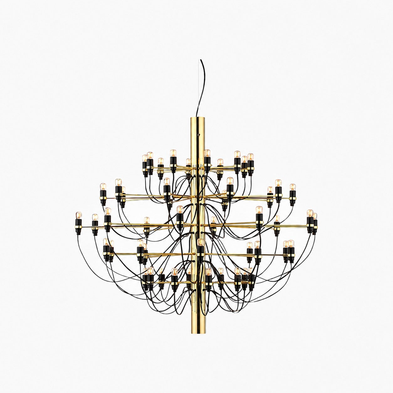 Tendrila Contemporary Multi-Light Chandelier - Industrial-Inspired Design Metal Suspension for Lounges N01