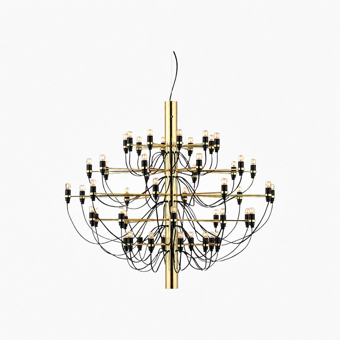 Tendrila Contemporary Multi-Light Chandelier - Industrial-Inspired Design Metal Suspension for Lounges N01