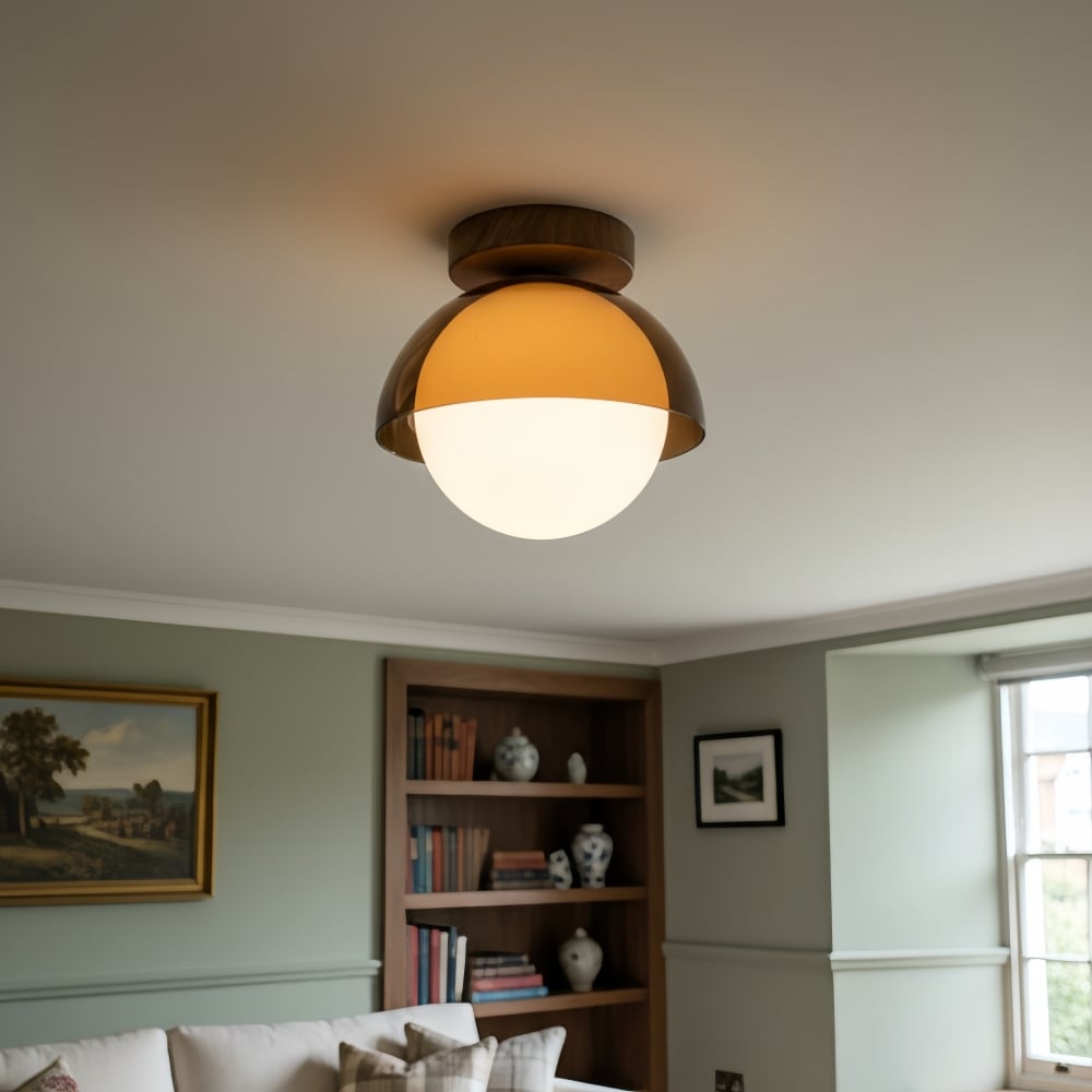 Afterglow Sunset Sculptural Glow Ceiling Lamp Modern Vintage Style for Hallway and Entryway