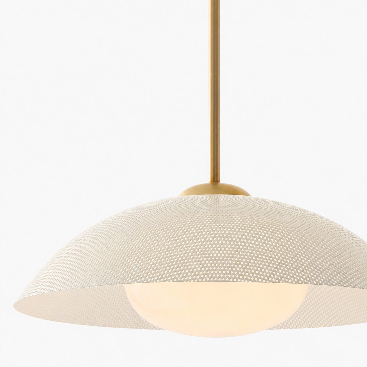 Elorina Pendant Light - Perforated Metal Shade, Champagne Bronze