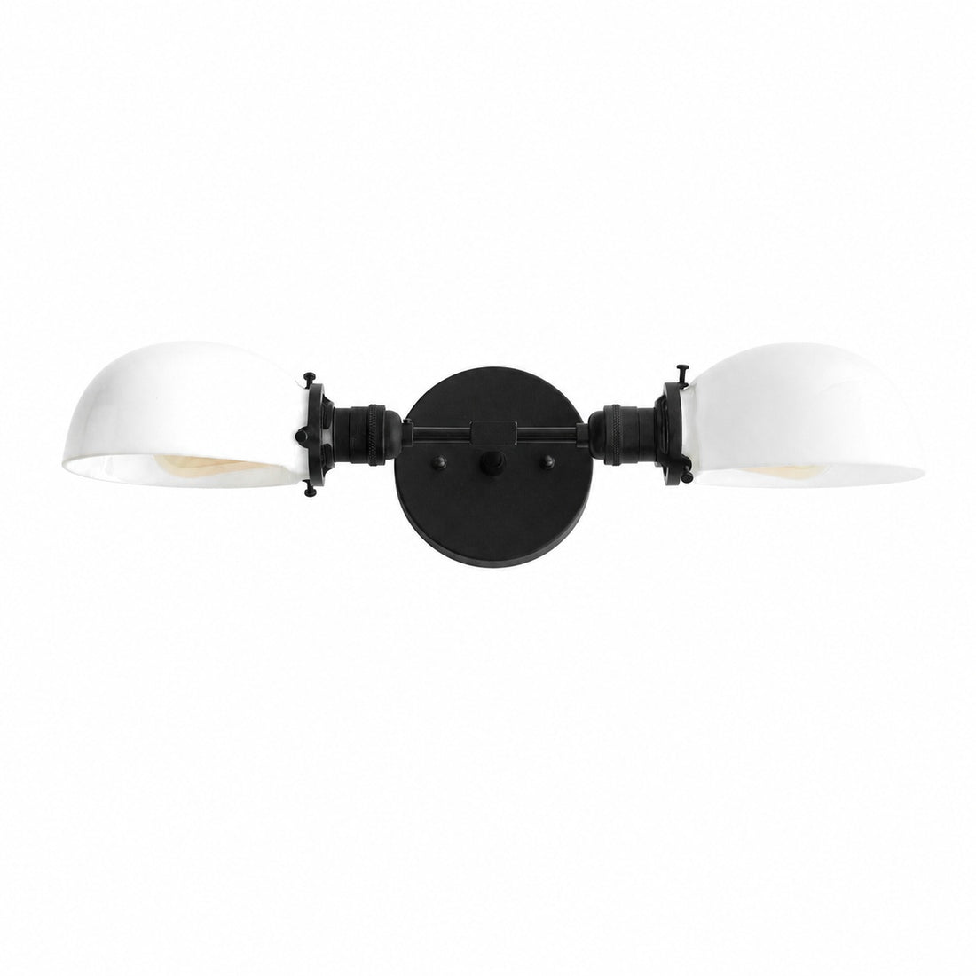 Ornato Luxe Mid-Century Vanity Light - Brass Bathroom Fixture with Opal Glass