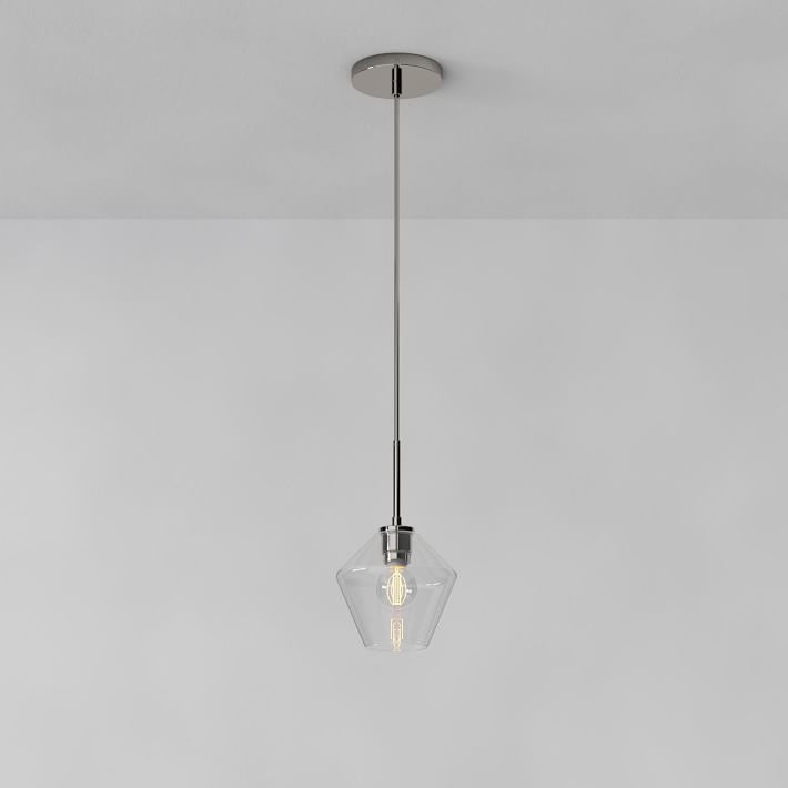 Merin Transparent Glass Sculpture Geometric Chandelier