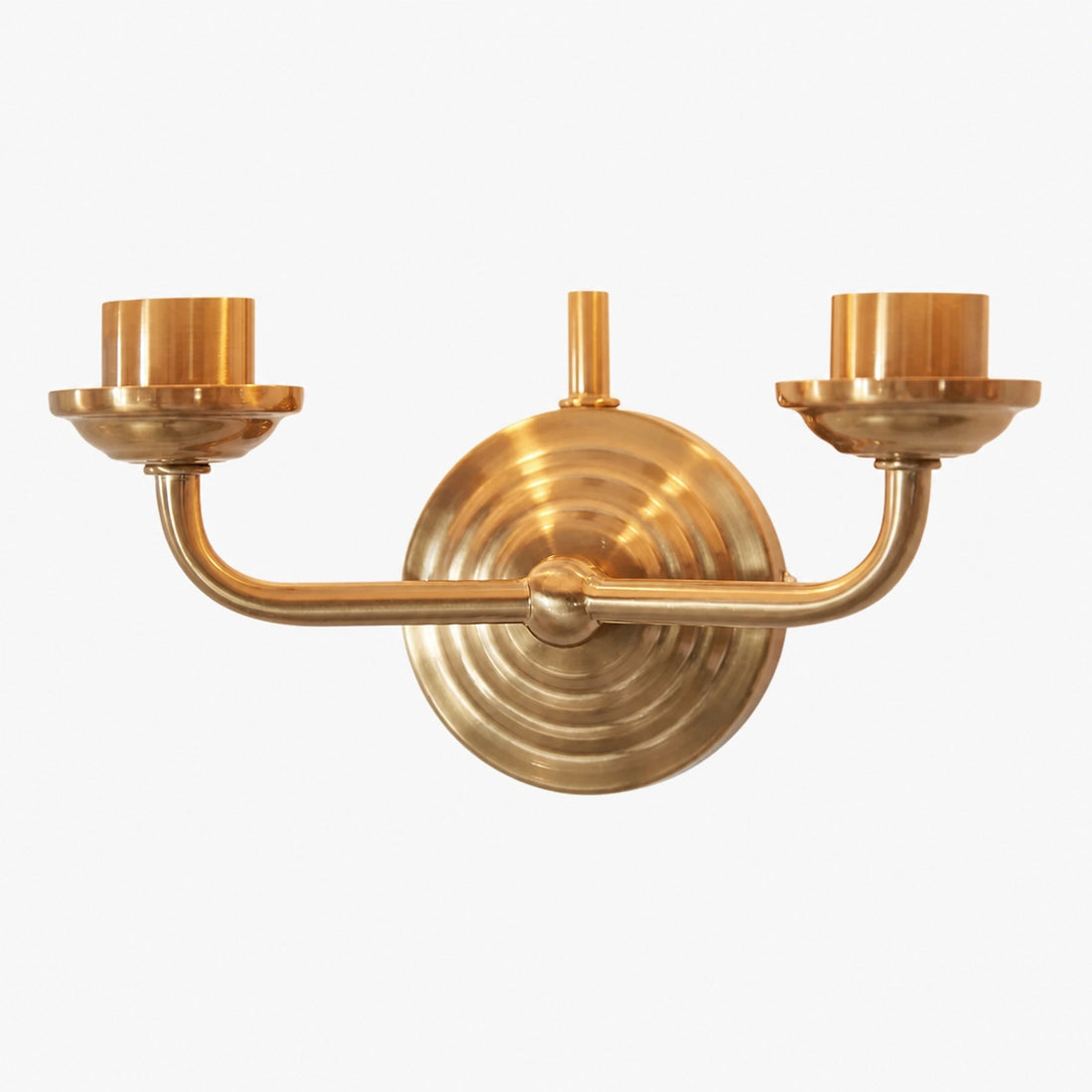 Tela Classic Wall Sconce with Fabric Shade – Elegant Metal Finish Wall Light for Living Room / Bedroom