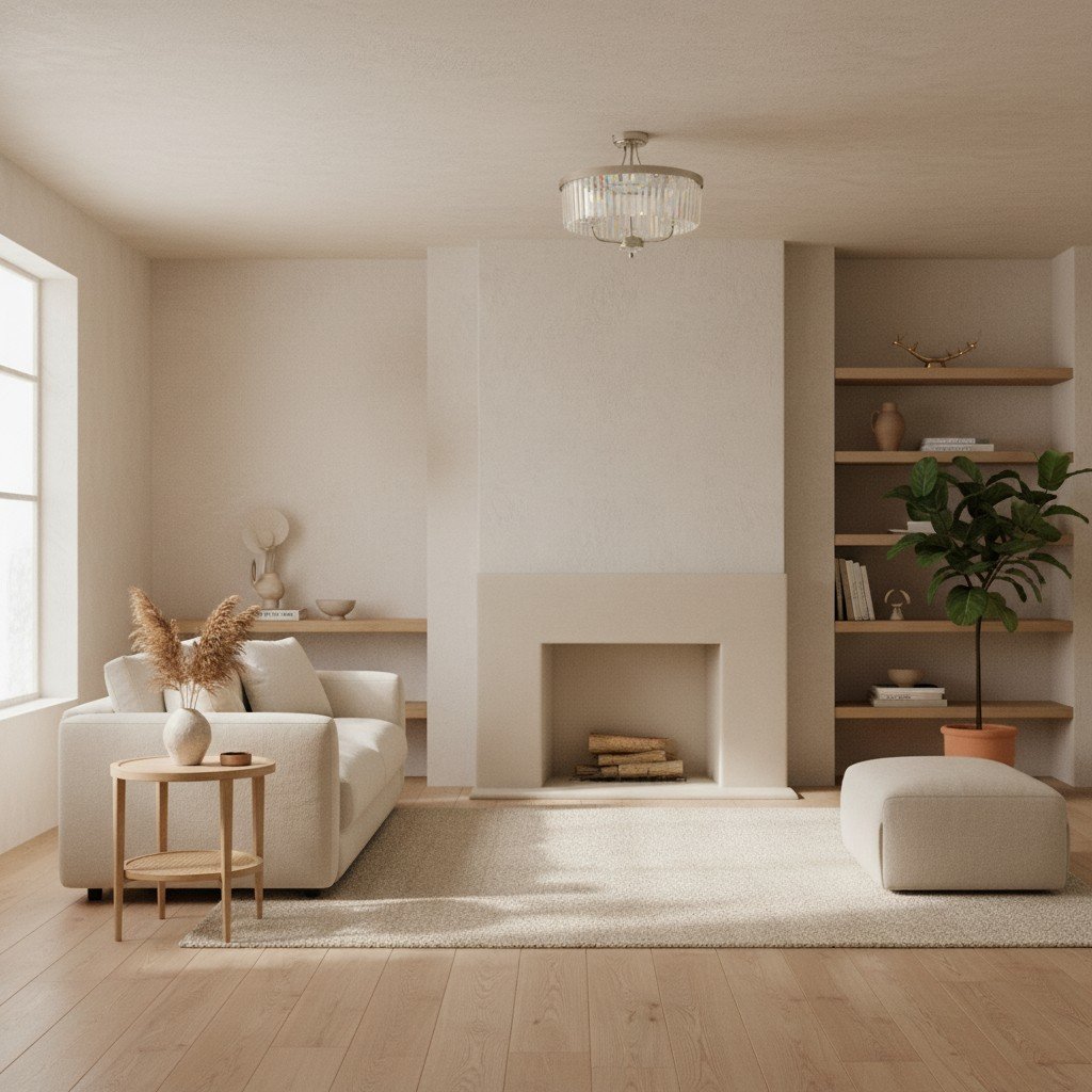 Beveline 3 Light Round Semi Flush - Faceted Cut Glass Shade Metal Finish for Hallways and Bedrooms