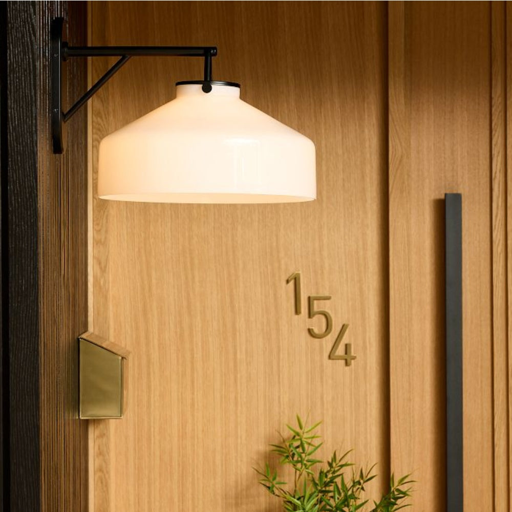 Modern Bell Jar Glass Sconce - Nordic Matte Metal Wall Light Outdoor