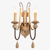 Old Wood Color two-light wall sconce