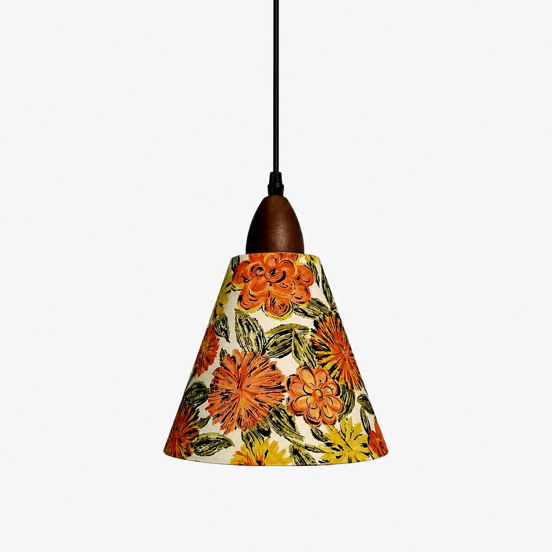Liberty-Style Floral Fabric Pendant Light
