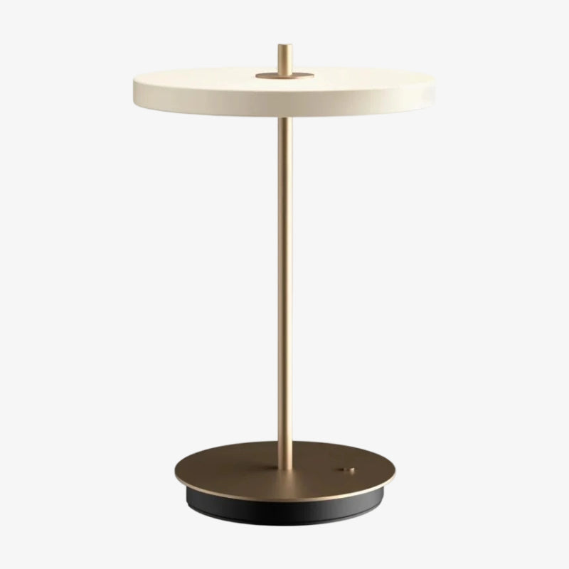 Astris Modern Minimalist Metal Table Lamp Soft LED Illumination for Living Room and Office