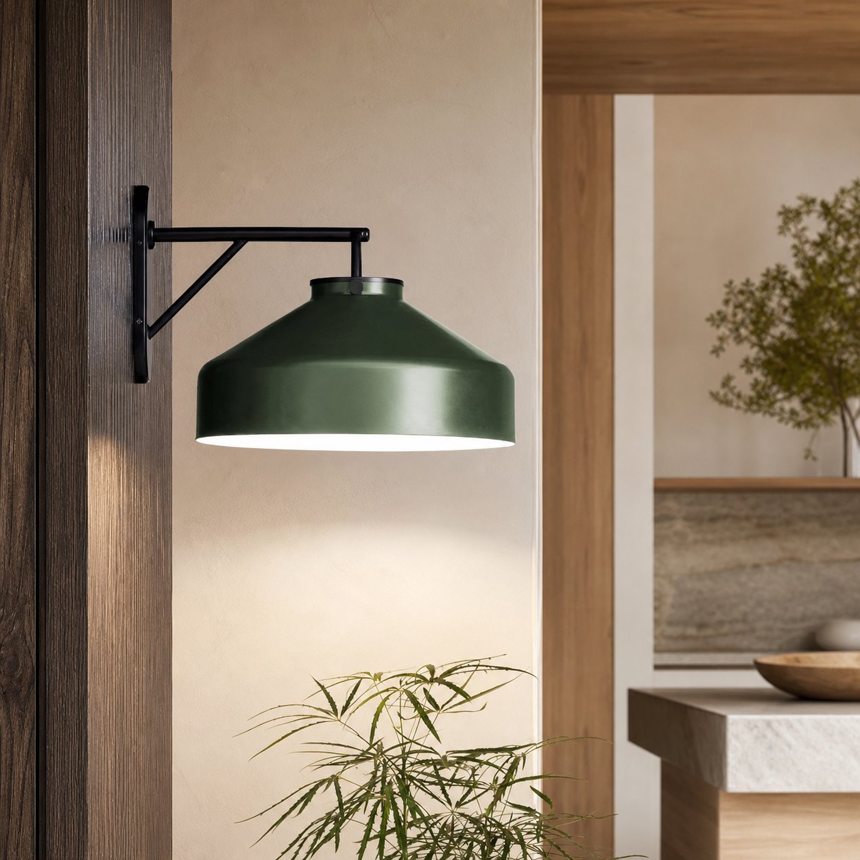 Hanton Minimalist Outdoor Wall Light - Matte Metal Industrial Sconce for Modern Spaces