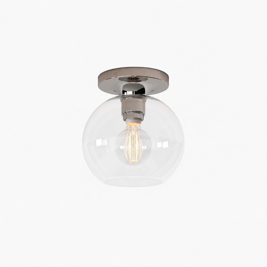 Selvion Modern Globe Pendant Light - Damp-Rated Bathroom Lighting - Luxe Glass Shade