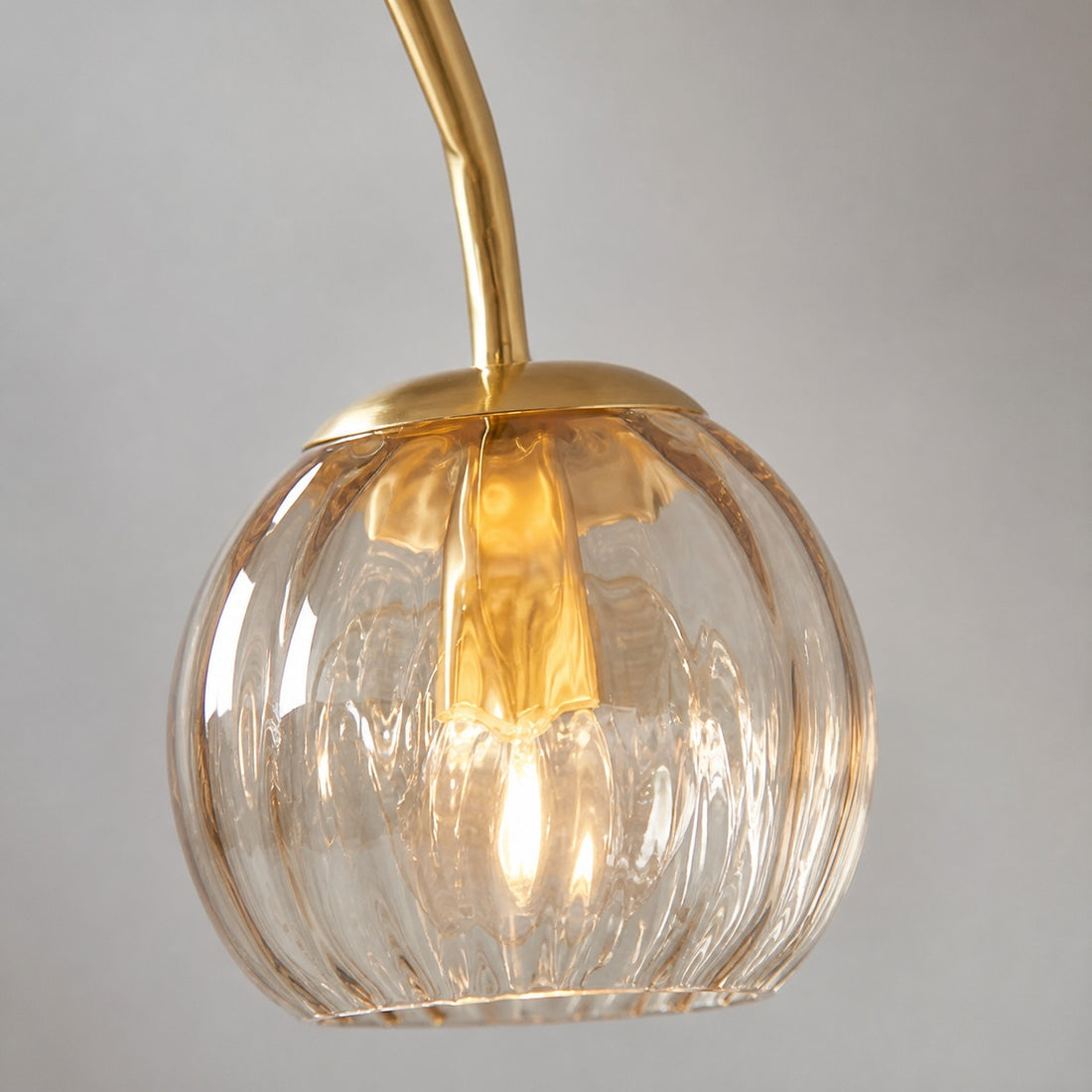 Tracian Glass Mid-Century Modern Globe Pendant Light for Dining Room