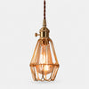 Vintage Brass Cage Pendant Light