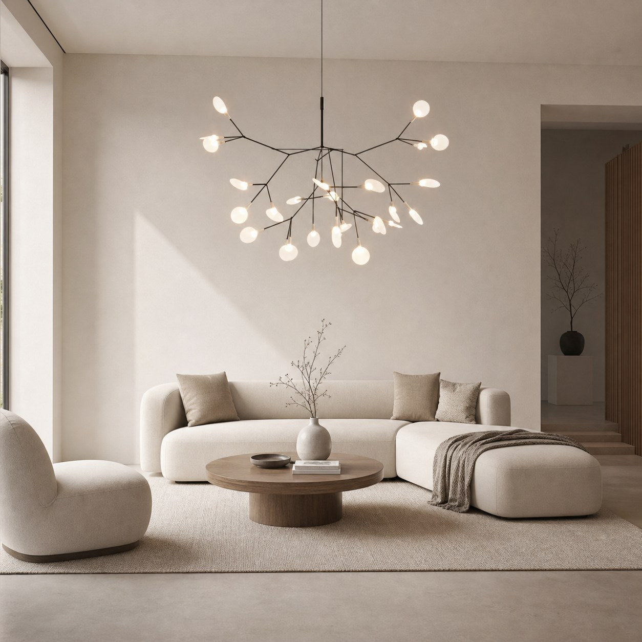 Floresta Artistic Chandelier – Organic Design with Metal and Acrylic for Contemporary Spaces N66