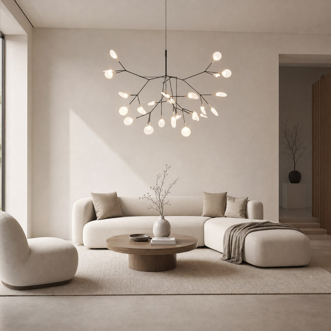 Floresta Artistic Chandelier – Organic Design with Metal and Acrylic for Contemporary Spaces N66