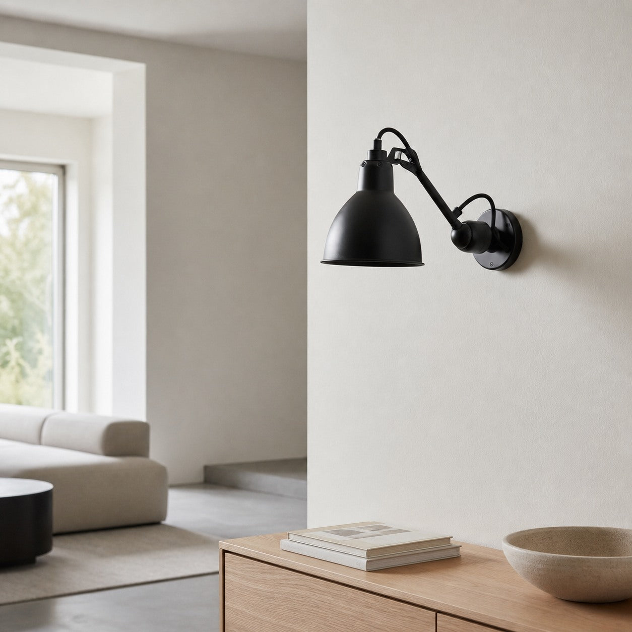 Articula Foldable Swing Arm Wall Light – Functional Wall Lamp with Rotatable Shade for Home N19