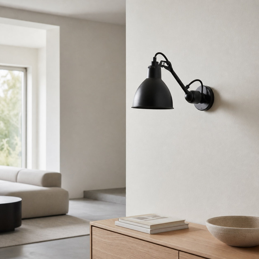 Articula Foldable Swing Arm Wall Light – Functional Wall Lamp with Rotatable Shade for Home N19