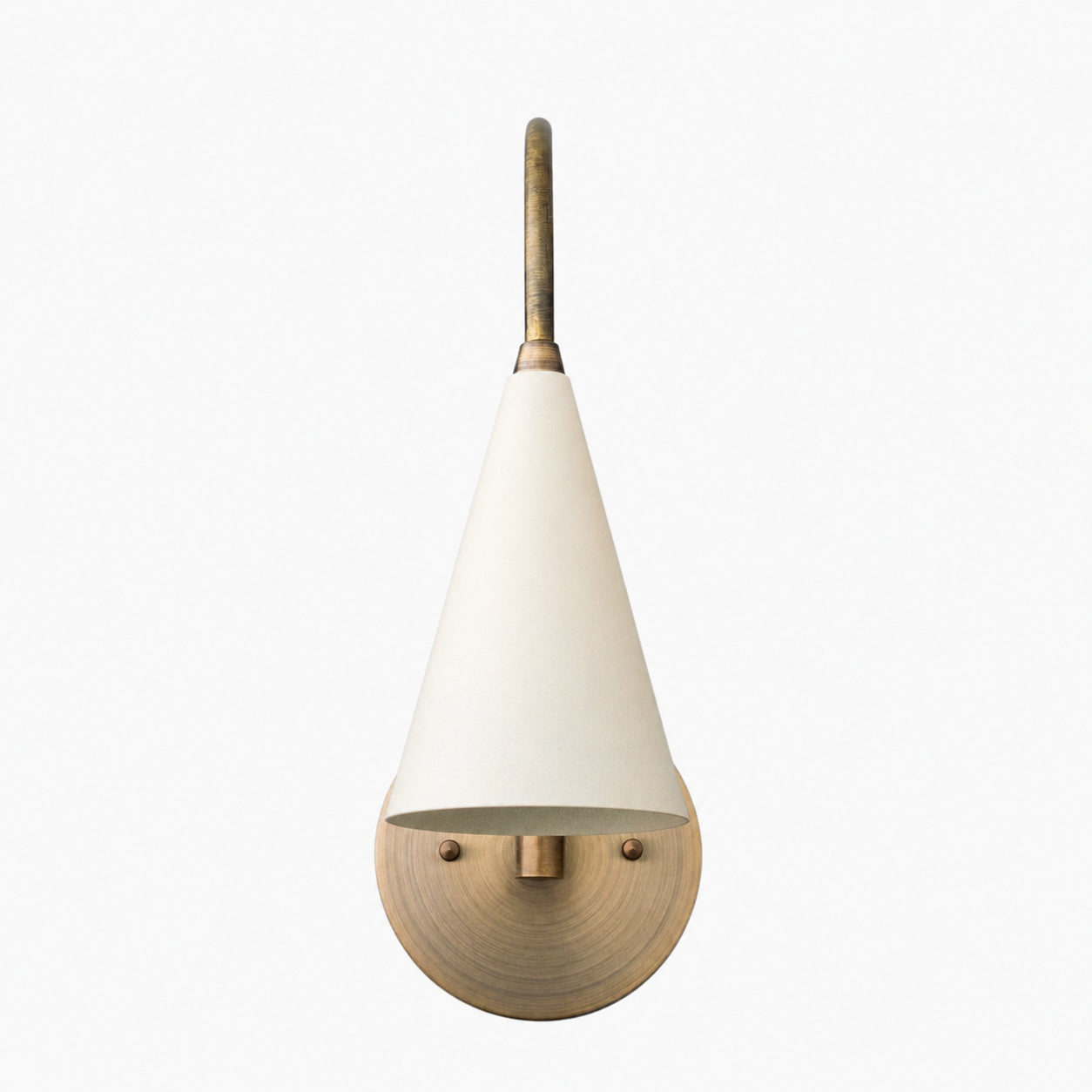 Curva Metal Vintage Wall Sconce  - Elegant Cone Shade for Bedrooms