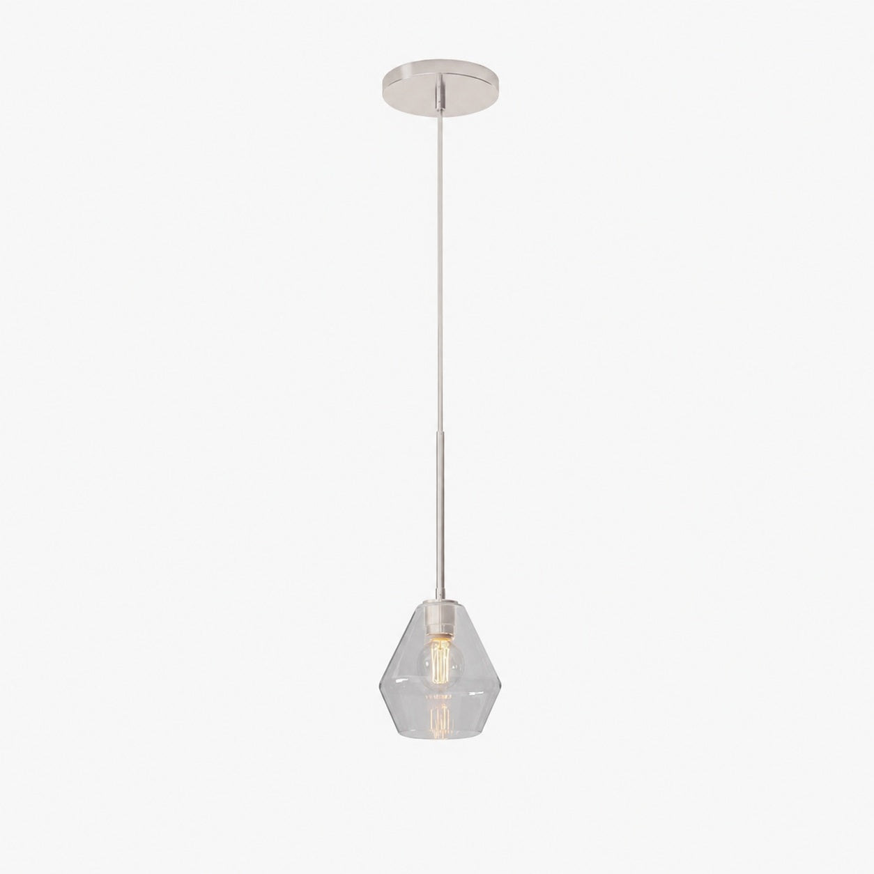 Merin Transparent Glass Sculpture Geometric Chandelier
