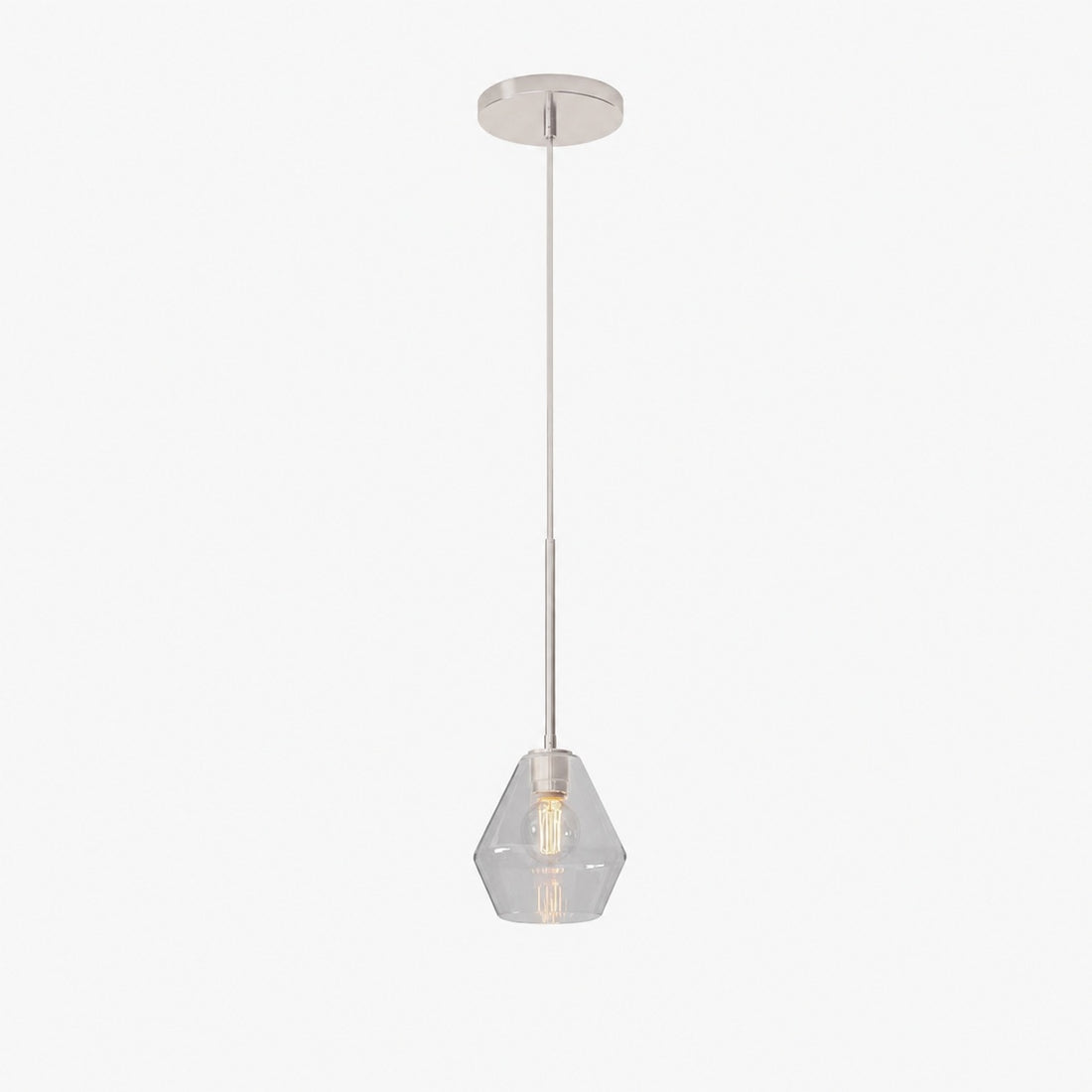 Merin Transparent Glass Sculpture Geometric Chandelier