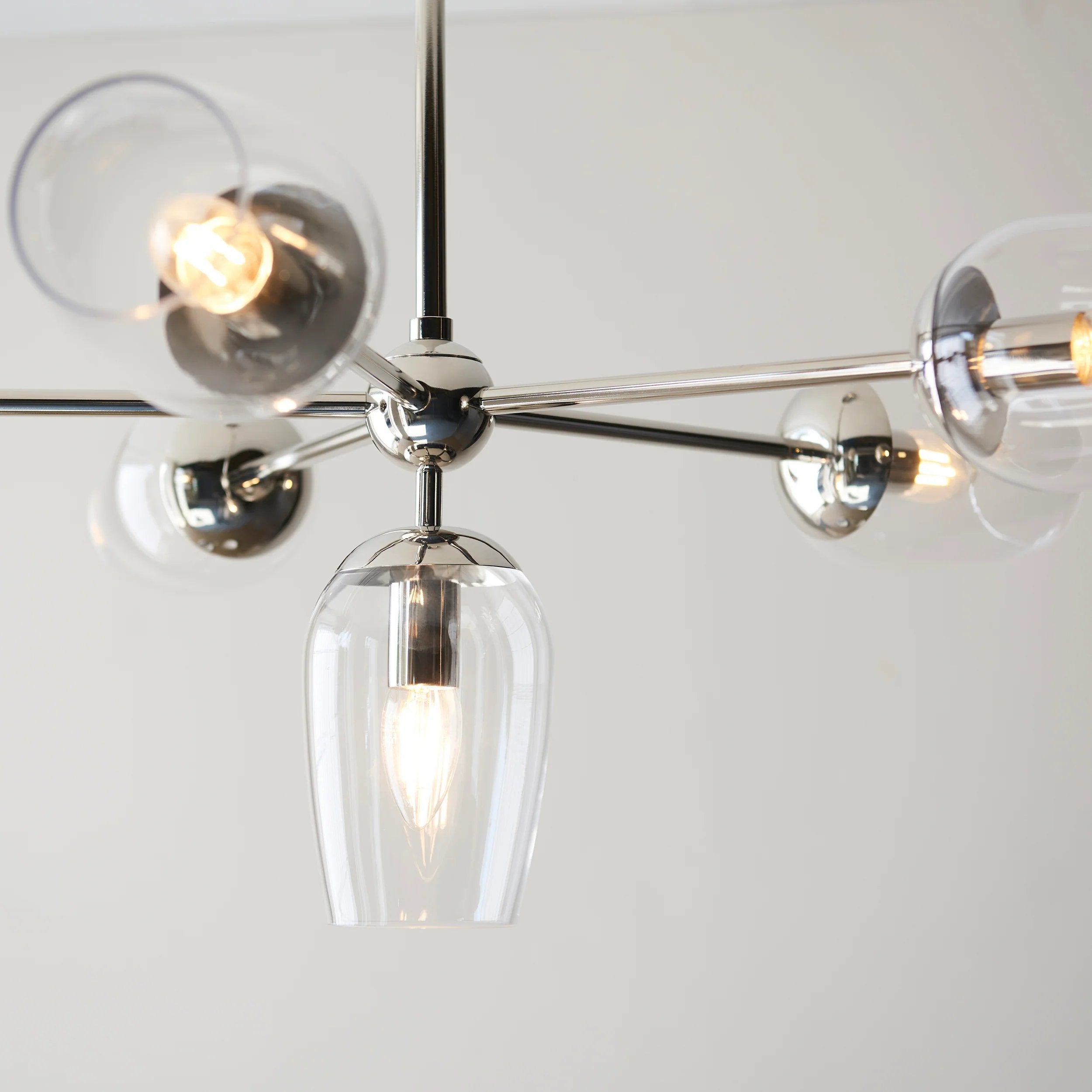 Serion Crystal Glass Pendant Modern Chandelier – Hospitality & Residential Statement Lighting