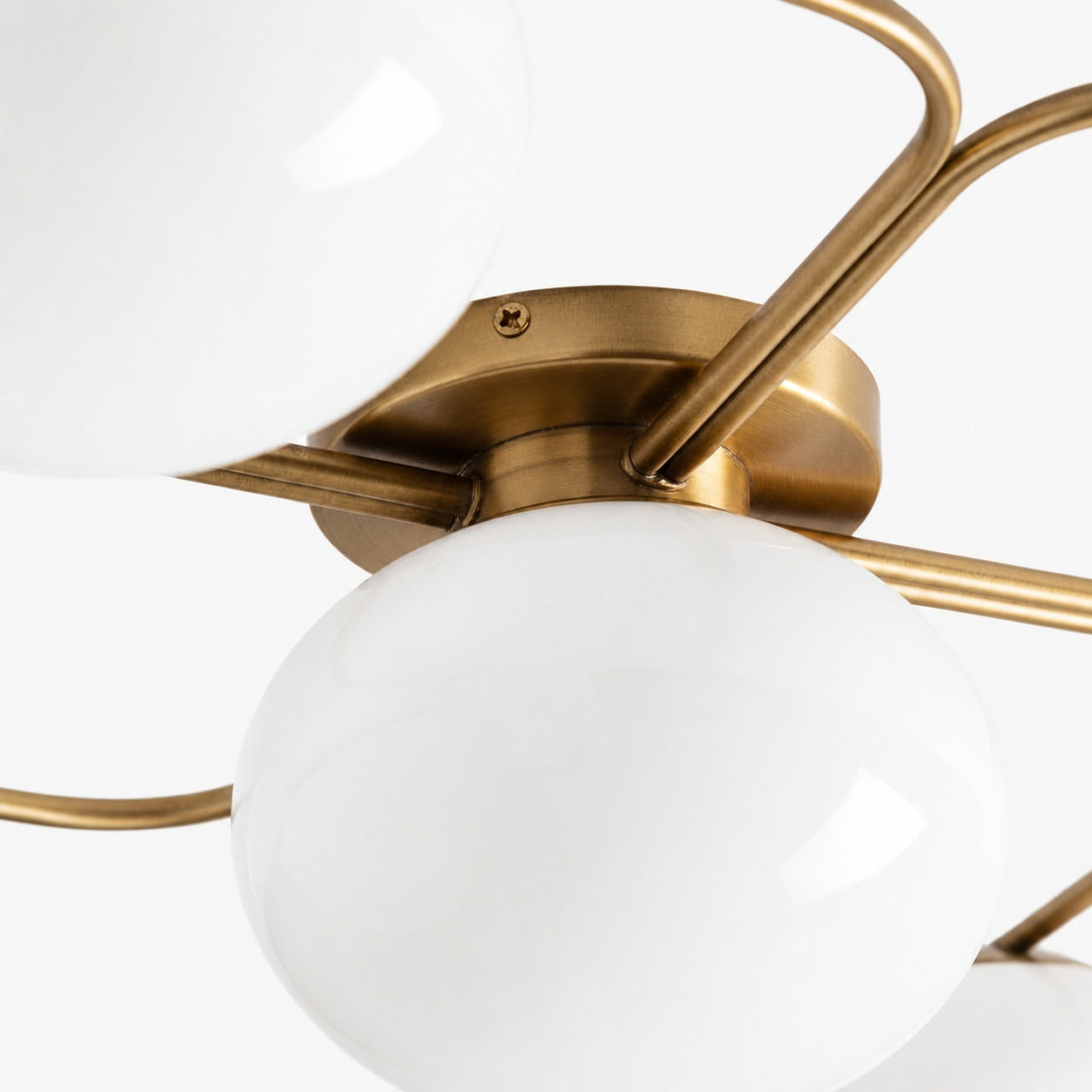 Brimush Modern Multi-Globe Flush Mount Lamp with Soft Diffused Light for Entryway or Living Room
